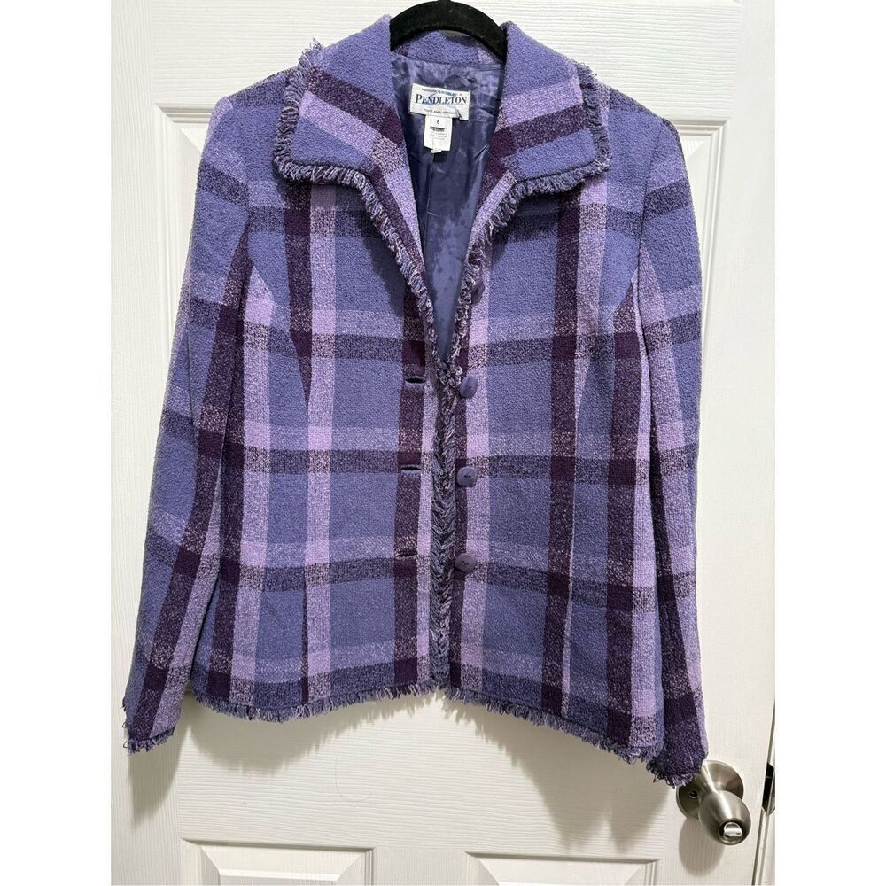 Pendleton tweed wool blazer size 6